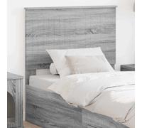 vidaXL Headboard with Headboard Grey Sonoma 90 cm Engineered wood