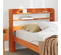 vidaXL Headboard with Shelves Wax Brown 100 cm Solid Wood Pine