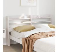 vidaXL Headboard with Shelves White 150 cm Solid Wood Pine