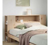 vidaXL Headboard with Storage 120 cm Solid Wood Pine