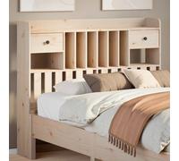vidaXL Headboard with Storage Bed Headboard Bed Header 135 cm Solid Wood Pine