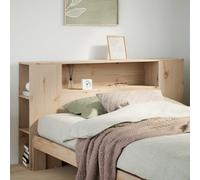 vidaXL Headboard with Storage Bed Header Bed Headboard 135 cm Solid Wood Pine