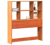 vidaXL Headboard with Storage Bed Headboard Wax Brown 100 cm Solid Wood Pine