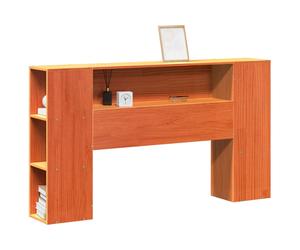vidaXL Headboard with Storage Bed Headboard Wax Brown 135 cm Solid Wood Pine