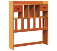 vidaXL Headboard with Storage Bed Headboard Wax Brown 75 cm Solid Wood Pine