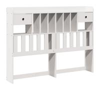 vidaXL Headboard with Storage Bedroom Bed Header White 150 cm Solid Wood Pine