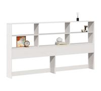 vidaXL Headboard with Storage White 180 cm Solid Wood Pine