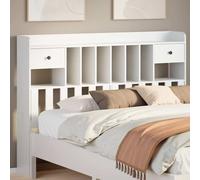 Headboard with Storage Bedroom Bed Header Bed Headboard Solid Wood Pine vidaXL