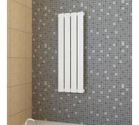 vidaXL Heating Panel, White Modern Designer Radiator, 311mm x 900mm, Wall-Mounted Steel Heater perfect for Home Living Room, Bedroom