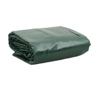 vidaXL Heavy-Duty Tarpaulin - Green 1.5x2.5 m / 600 g/m², Weather-Resistant Canvas with PVC for Garden, Trailer, Boat Cover