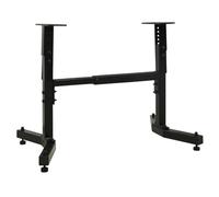 vidaXL Heavy-Duty Universal Steel Wood Lathe Stand- Adjustable Length & Height, Stable Turning Station for Workshop, Black