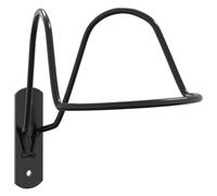 vidaXL Helmet Rack for Equestrian Wall Mounted Helmet Holder Hook Black Steel