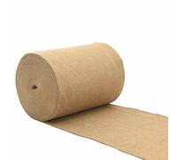 vidaXL Hemp Fiber Rodent Mat - 0.5x25m - Scratch Resistant, Hygienic Cage Lining for Rabbits, Guinea Pigs - Natural, Cuttable, 5mm Thickness