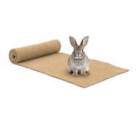 vidaXL hemp mat for rodents/rabbits/hamsters - 0.5x1 m brown cuttable fiber matting - durable and moisture-binding