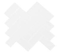 vidaXL Herringbone Tile 50 pcs White 30 x 30 cm Polyurethane and PET
