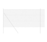 vidaXL Hexagon Fence - PVC-Coated Steel Garden Barrier, Grey, 50x10m
