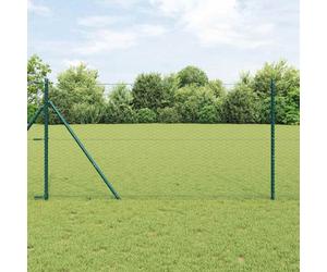 vidaXL Hexagon Fence Green 1.4 x 100 m PVC