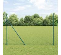 vidaXL Hexagon Fence Green 1.6 x 10 m PVC