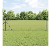 vidaXL Hexagon Fence Grey 0.4 x 10 m PVC