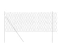 vidaXL Hexagon Fence Grey 0.5 x 100 m PVC, Garden and Terrace, Rectangular Outdoor Feature, Modern Hexagon Fence, Durable Boundary, Landscape Element, Artistic Barrier