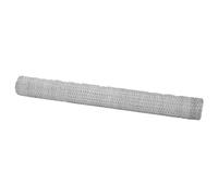 vidaXL Hexagon Fence Silver 1.6 x 25 m Galvanised Steel, Garden and Terrace, Rectangular Outdoor Feature, Modern Hexagon Fence, Durable Boundary, Landscape Element, Artistic Barrier