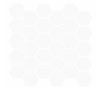 vidaXL Hexagon Tile 10 pcs White 30 x 30 cm Polyurethane and PET, Bathroom Decor Ideas, Durable Hexagon Tile for Stylish Kitchen Update, Easy-Clean Rectangular Tiles, Smart Design Solutions
