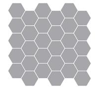vidaXL Hexagon Tile 50 pcs Grey 30 x 30 cm Polyurethane and PET, Kitchen, Rectangular, Water-Resistant Materials, Heat-Resistant, Durable, Ideal for Cooking and Food Preparation, Easy to Clean