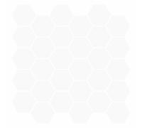 vidaXL Hexagon Tile 50 pcs White 30 x 30 cm Polyurethane and PET