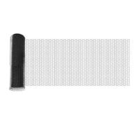 vidaXL Hexagonal Fence Grey 0.8 x 50 m Steel Outdoor Garden Barrier Easy Assembly Robust Construction Geometric Pattern Fence Border Powder Coated Textured DIY Solution Durable