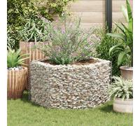 Hexagonal Gabion Planter Outdoor Garden Plant Basket Pot Multi Sizes vidaXL