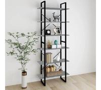 Vidaxl High Cabinet Grey Sonoma 80X30X210 Cm Engineered Wood