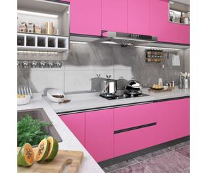 vidaXL High-Gloss Pink Self-Adhesive Furniture Film PVC 500 x 90 cm - Easy Peel & Stick