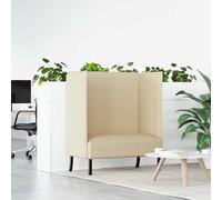 vidaXL Highback Sofa Cream 109 x 56 x 121 cm Fabric