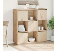 Vidaxl Highboard 110.5X35X117 Cm Solid Wood Pine