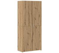 Highboard Engineered Wood 80x42x185cm Old Wood 2-Door StorageCabinet Modern Tall