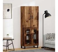 vidaXL Highboard 2 pcs Old Wood 69.5 x 34 x 180 cm