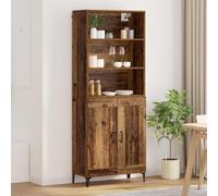 vidaXL Highboard 2 pcs Old wood Engineered Wood