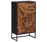 Highboard Solid Reclaimed & Engineered Wood 53x30x95cm Natural Modern Cupboards