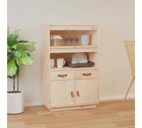 vidaXL Highboard 67x40x108.5 cm Solid Wood Pine