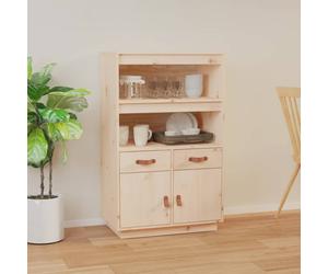 vidaXL Highboard 67x40x108.5 cm Solid Wood Pine