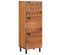 vidaXL Highboard with Storage Acacia Brown Finish 40 x 33.5 x 110 cm, Dining Room, Rectangular, Modern, Durable, Space-saving, Beige Wood Finish, Elegant Design for Contemporary Spaces, 6 Seats