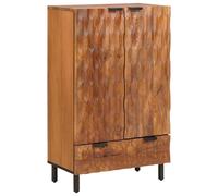 vidaXL Highboard Acacia Brown Finish 60 x 33 x 100 cm Solid Mango Wood