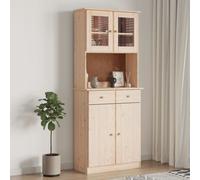 Highboard Sideboard Side Cabinet Storage Cabinet Solid Wood Pine ALTA vidaXL