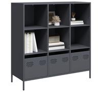 Highboard Anthracite Cold-Rolled Steel 101.5x39x103.5 cm Storage Metal Slim UK X