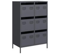 vidaXL Highboard Anthracite 68x39x101.5 cm Steel book cabinet