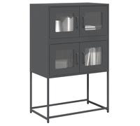 vidaXL Highboard Anthracite 68x39x107 cm Steel