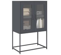 vidaXL Highboard Anthracite 68x39x107 cm Steel