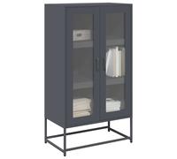 vidaXL Highboard Anthracite 68x39x123 cm Steel