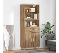 vidaXL Highboard Artisan Oak 69.5 x 32.5 x 180 cm Engineered Wood