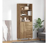 vidaXL Highboard Artisan Oak 69.5 x 32.5 x 180 cm Engineered Wood